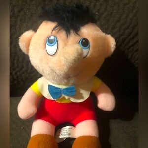 Vintage 1985 Walt Disney Animated Classic Film Pinocchio Plush 7”